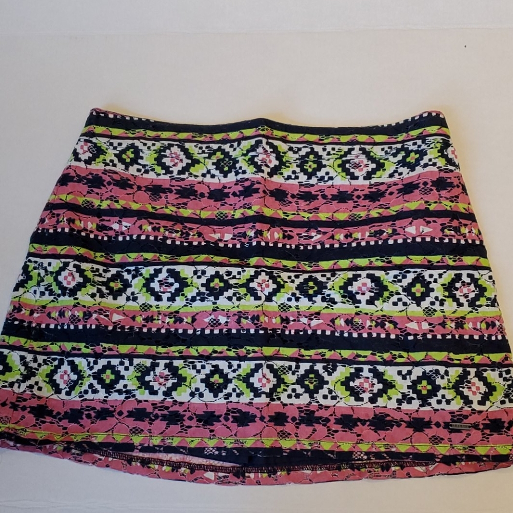 Hollister Aztec-style pattern Mini Skirt